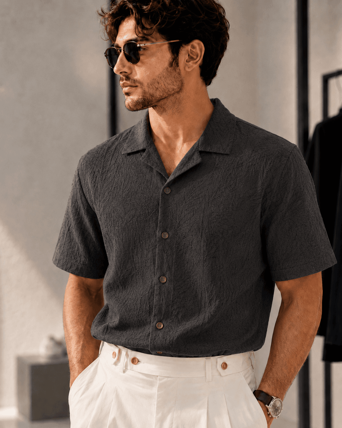 Chemise Lin gris Sauge